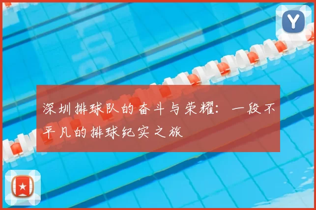 深圳排球队的奋斗与荣耀：一段不平凡的排球纪实之旅