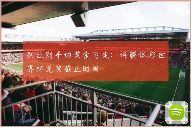 别让到手的奖金飞走：详解体彩世界杯兑奖截止时间